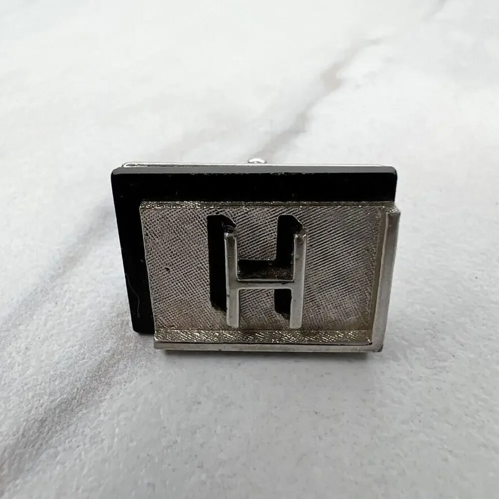 Swank Vintage H Initial Letter Single Cufflink